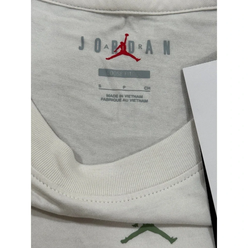 Jordan‎ Dri-Fit Oversized Cropped Tank Top White Sleeveless Small